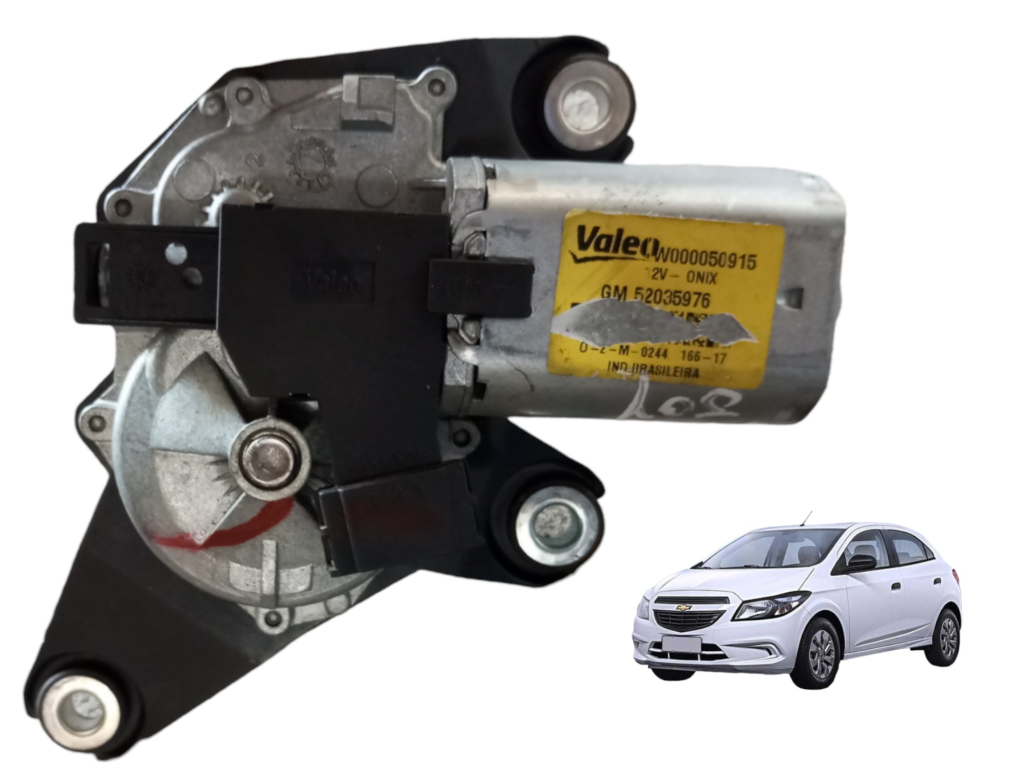 Motor Limpador Traseiro Gm Ônix Joy 1.0 2017 A 2020 52035976 1