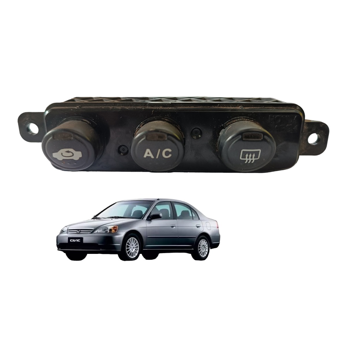 Botão Ar Condicionado Desembaçador Honda Civic 1.7 2001 2006