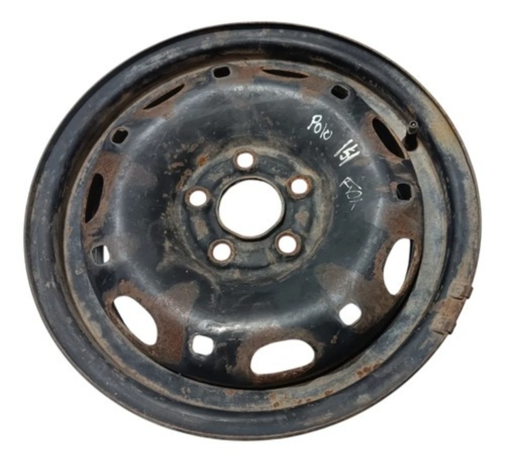 Roda Ferro Aro 14 Volkswagen Polo Fox 1.0 2004 2005 2006 Preto