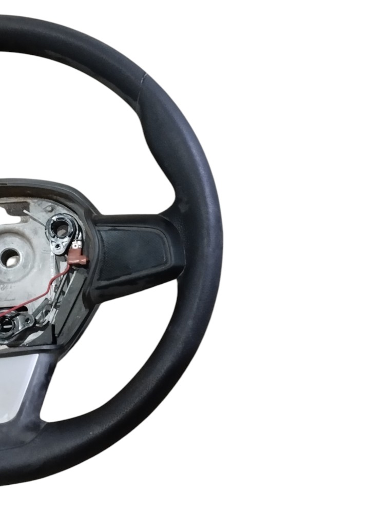 Volante Direção Renault Kwid 2019 2020 2021 2022 2023  Preto Cinza 4