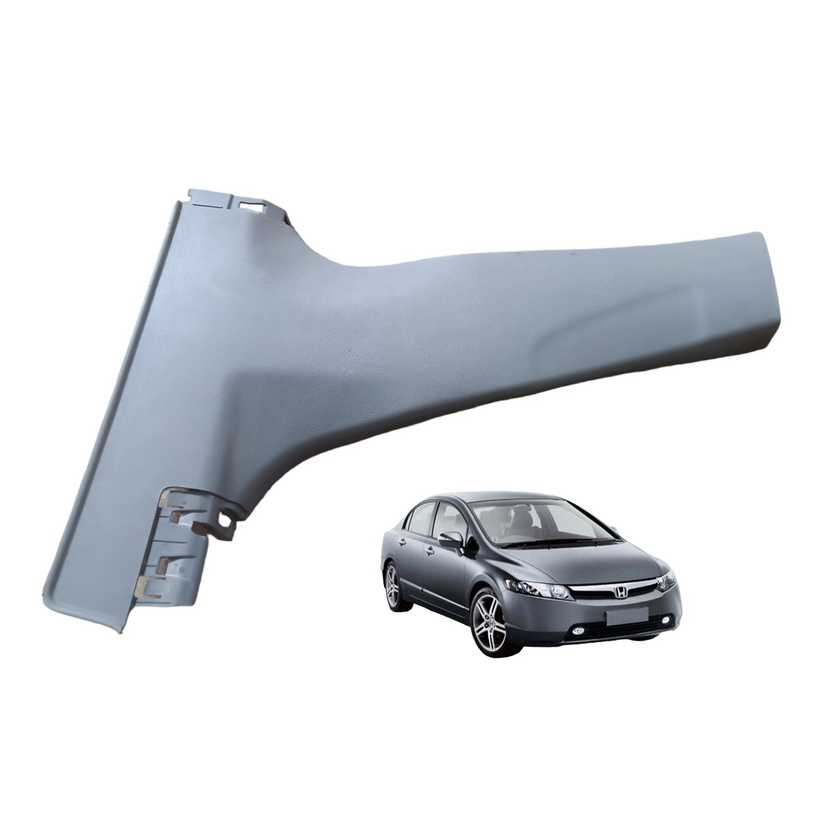 Acabamento Coluna Central Esquerda Honda Civic 2008 2012