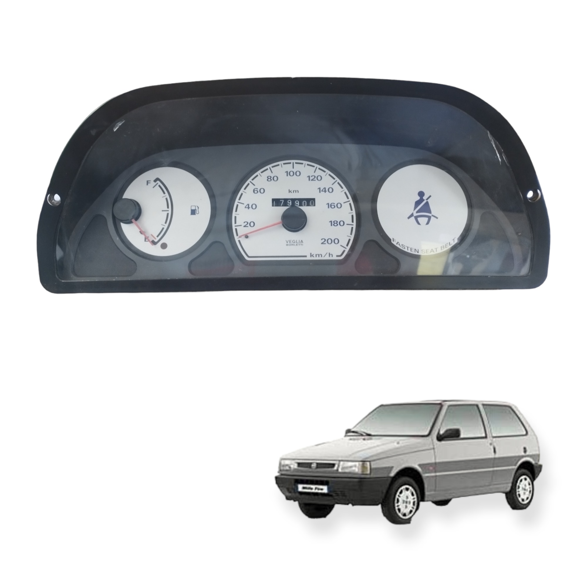Painel Instrumento Fiat Uno Fire Mille 1.0 2000 6062240010 Preto 3