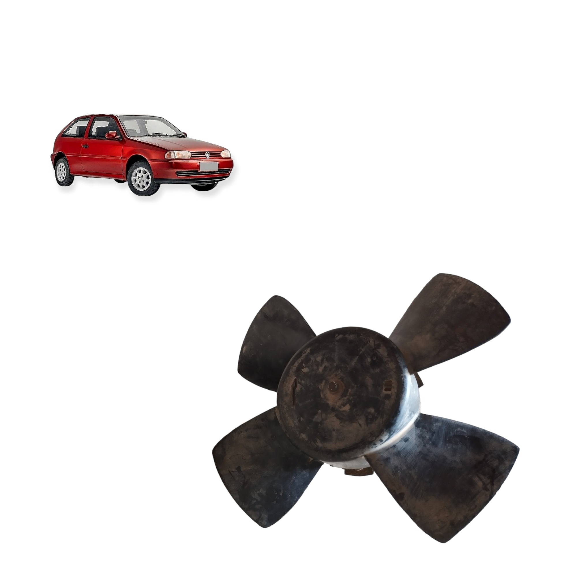 Motor Ventoinha Sem Ar Voyage Parati Gol G2  98 1.0 Gasolina 1