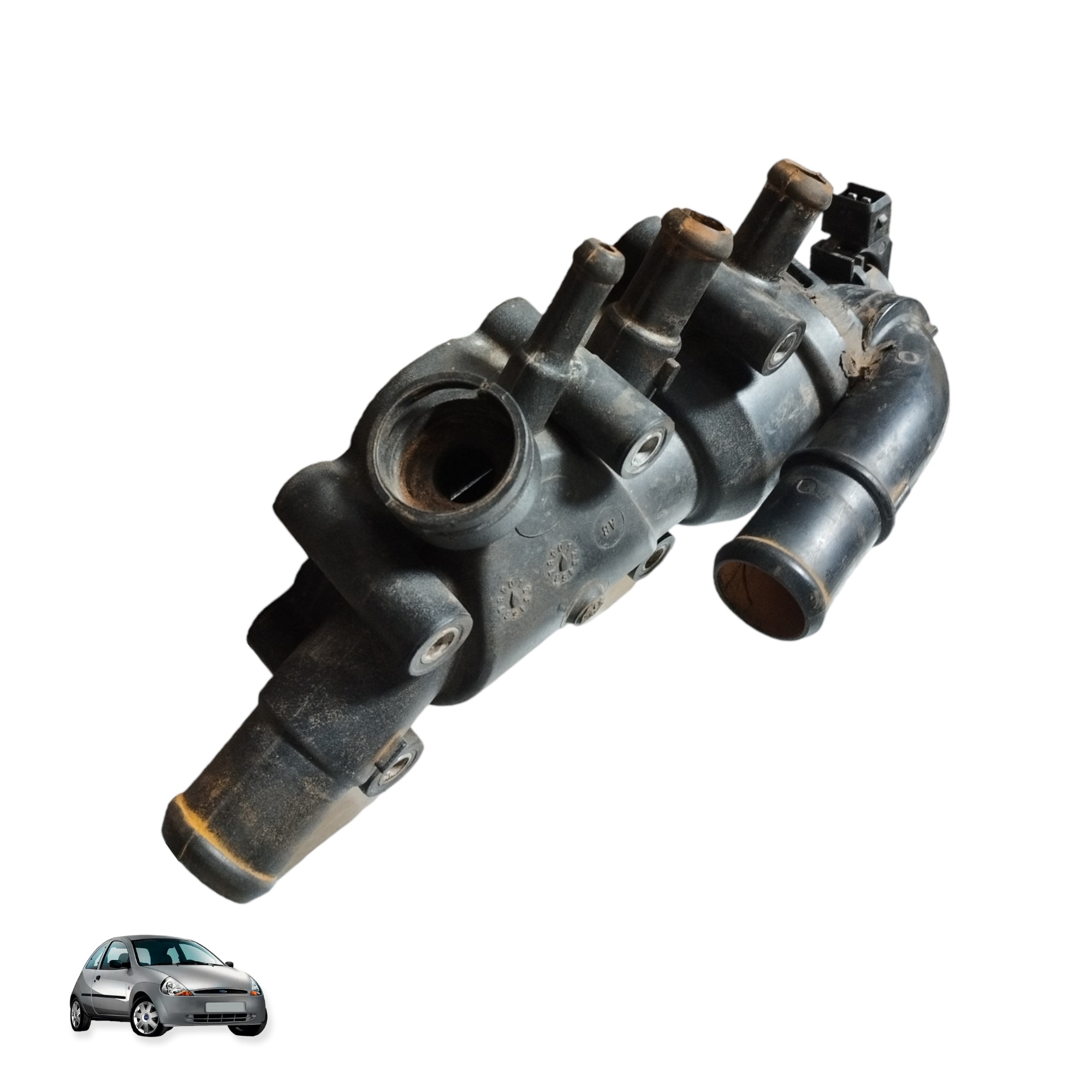 Carcaça Válvula Termostática Ford Ka 1.0 2007 2008 2009 2010