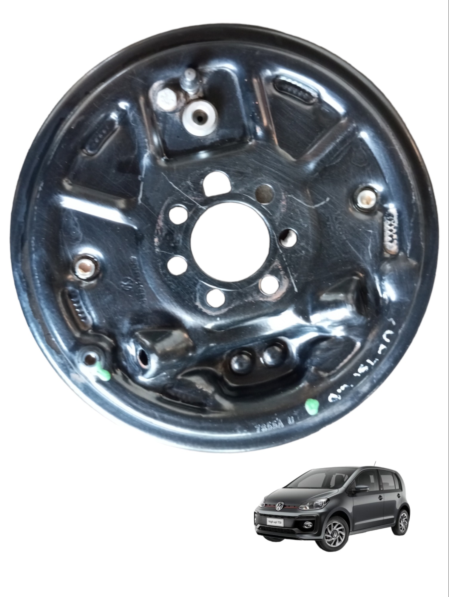 Espelho Sapata Freio Traseiro Direito VW Up 1.0 2016 a 2019 1