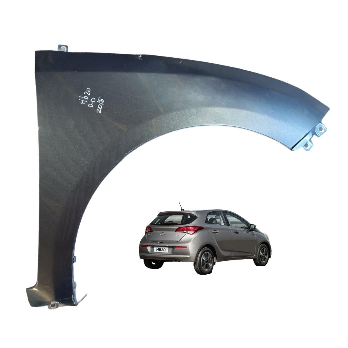 Paralama Dianteiro Direito Hyundai Hb20 2016 2017 2018 2019 1