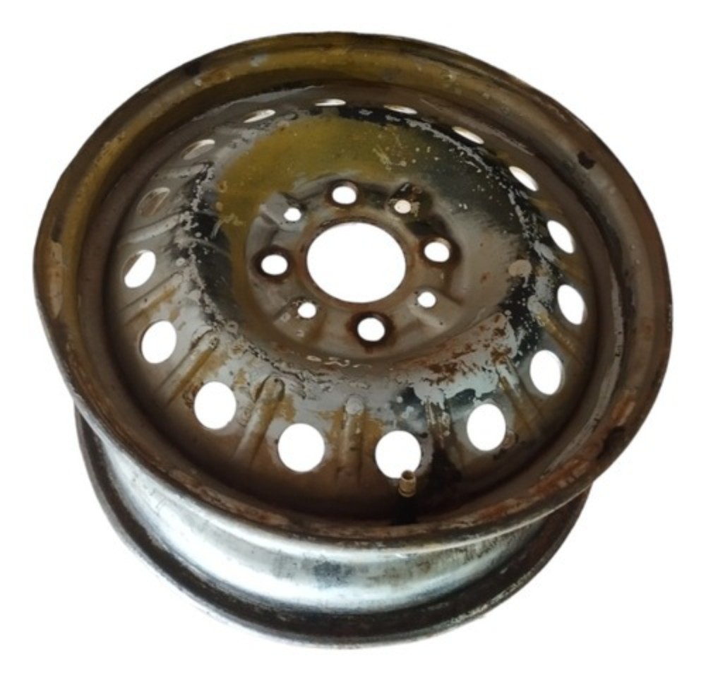Roda De Ferro Aro 13 Fiat Uno 4 Furos Preta 2000 2001 2002 3