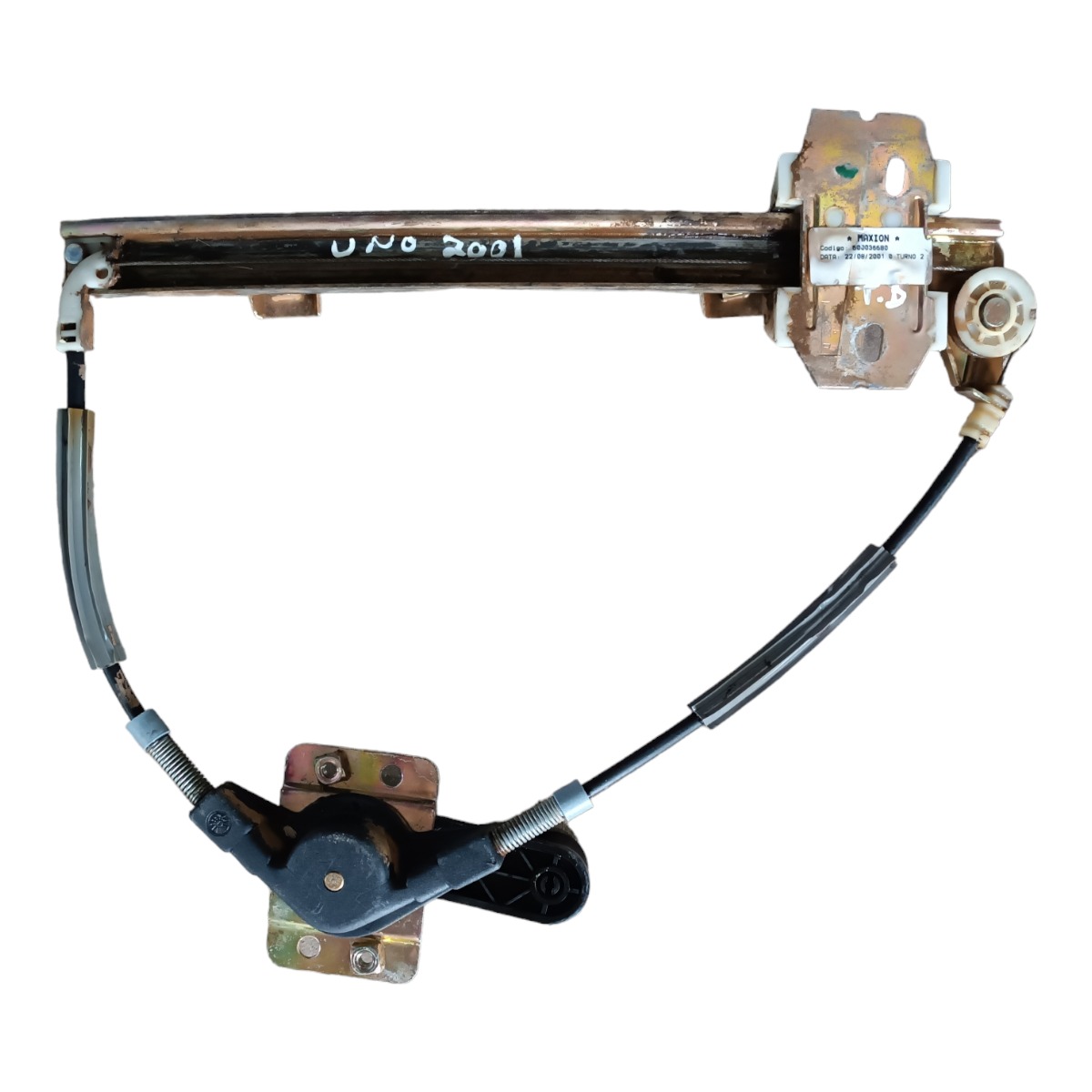 Máquina Vidro Manual Traseira Direita Uno 2000 2006 50003668 6