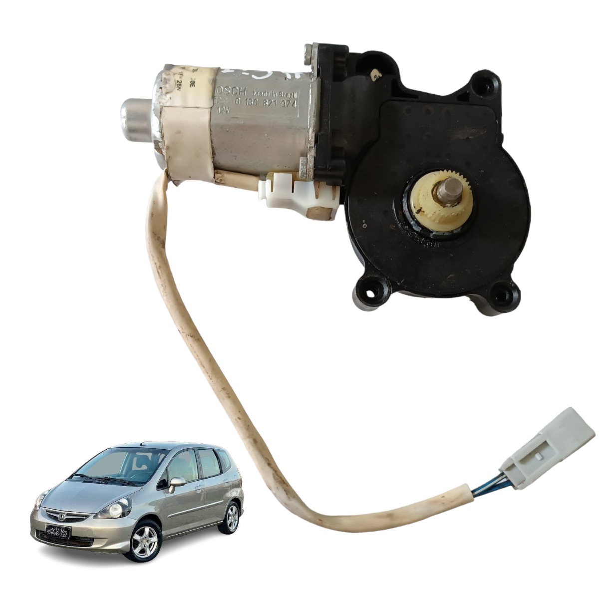 Motor Máquina Vídro Traseiro Esquerdo Honda Fit 2003 2009 1
