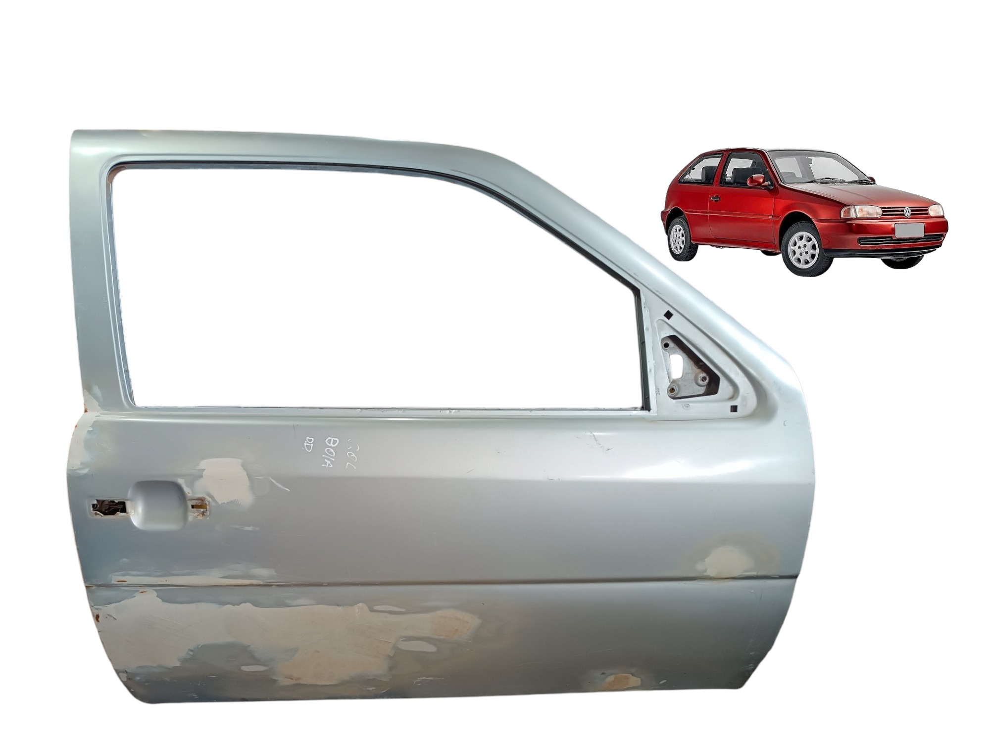 Porta Dianteira Direita Vw Gol G2 1.0  1994 1995 1996 1997  Dianteira Direita Cinza 1