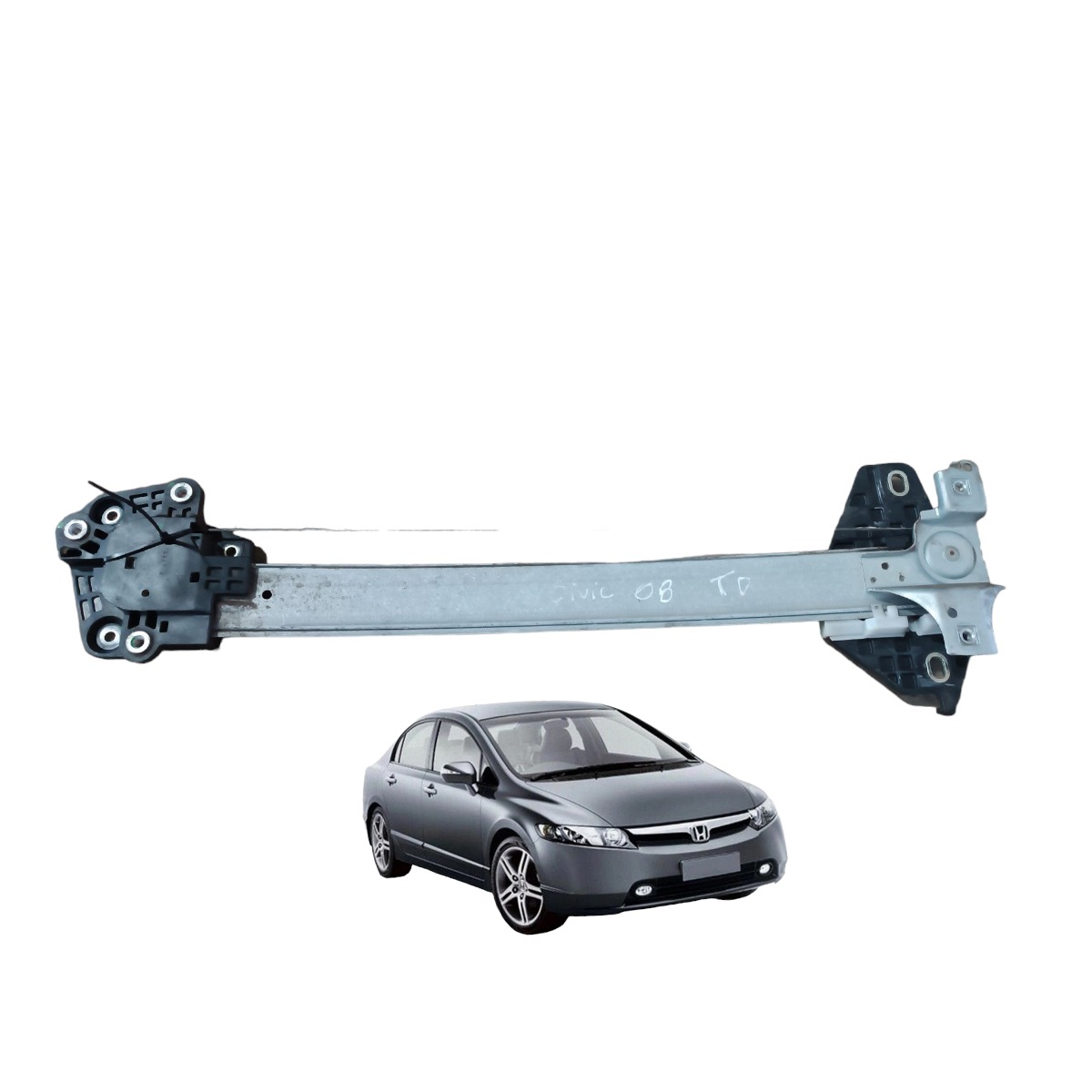Máquina Vidro Traseira Direita Honda Civic 1.8  2008 2012 1