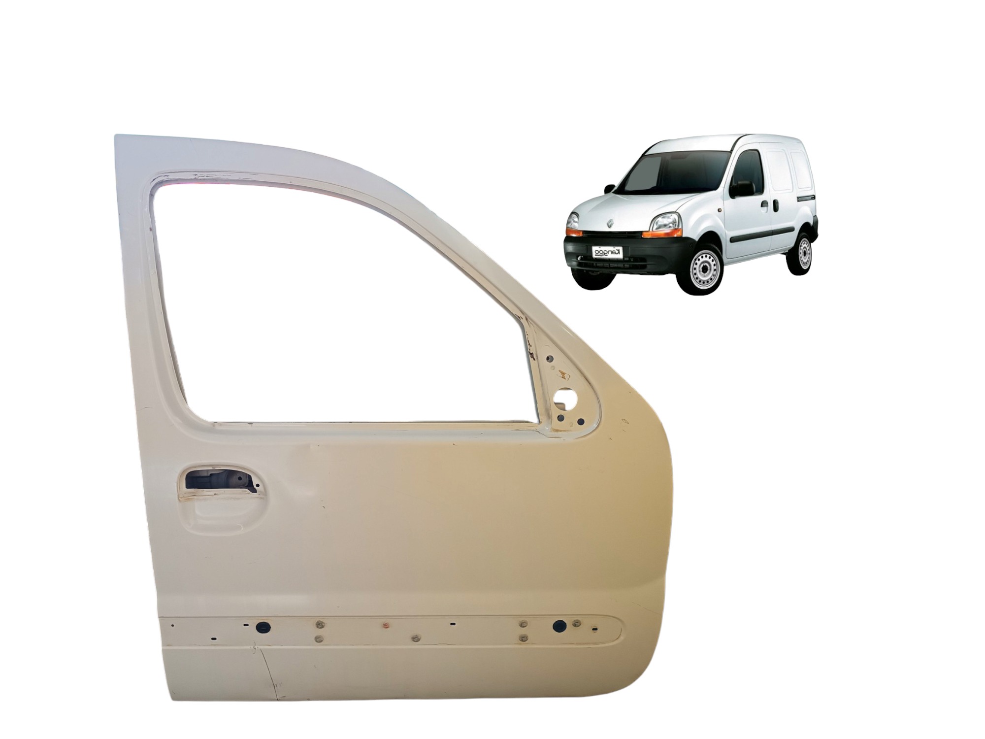 Porta Dianteira Direita Renault Kangoo 1999 2000 2001 2002 Dianteira Direito Branco 1