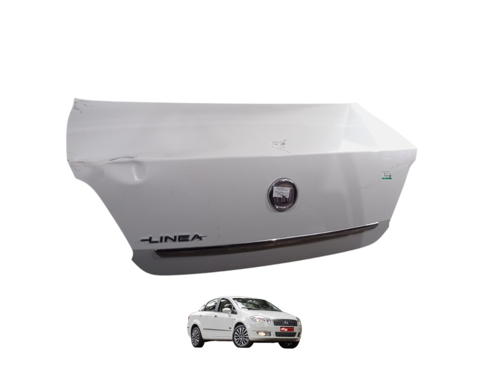 Tampa Traseira Sedan Fiat Linea 2013 A 2017 Branco