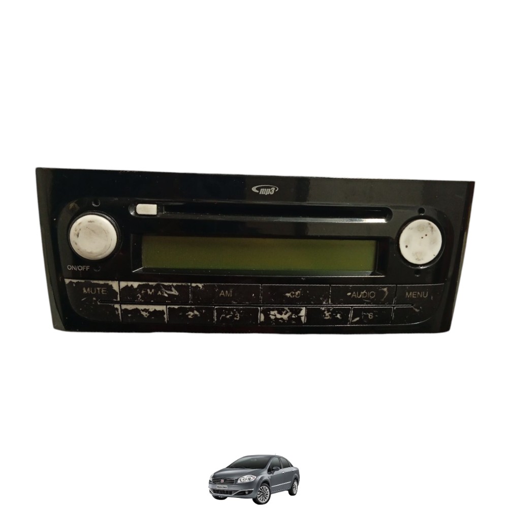 Radio Multimidia Fiat Linea 1.9 16v Para Desbloqueio Preto