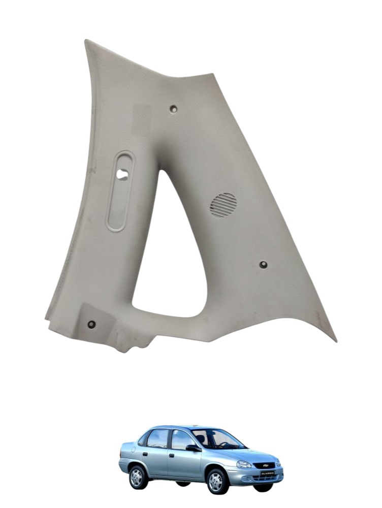 Acabamento Coluna Traseiro Direito Gm Classic 2002 A 2010 Bege 4