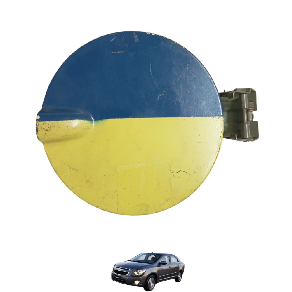 Tampa Da Portonhola Gm Cobalt 2015 Azul E Amarelo 2015
