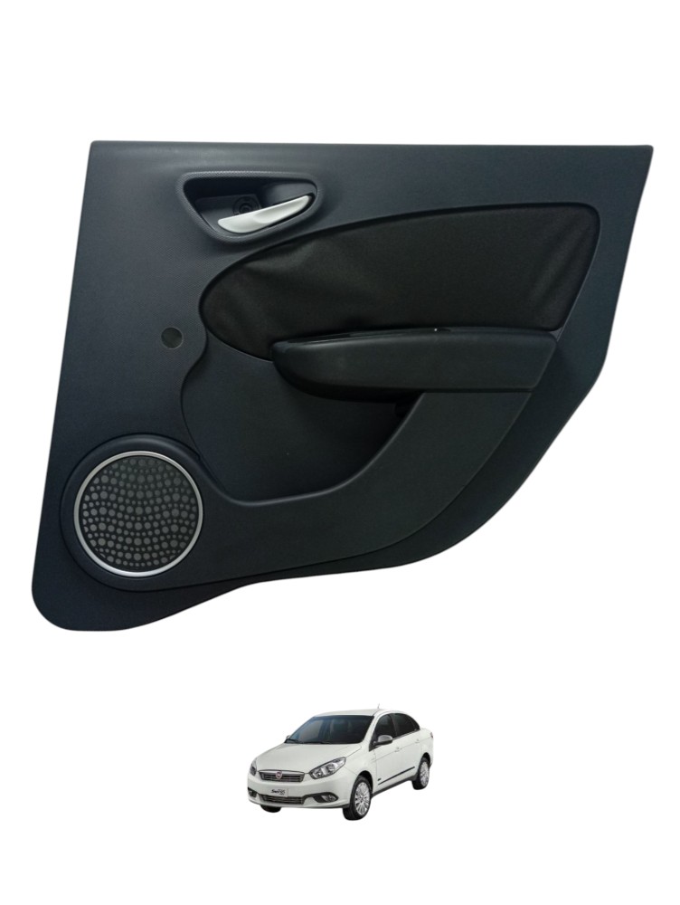 Forro Porta Traseira Direita Fiat Grand Siena 2013 A 2021 Preto
