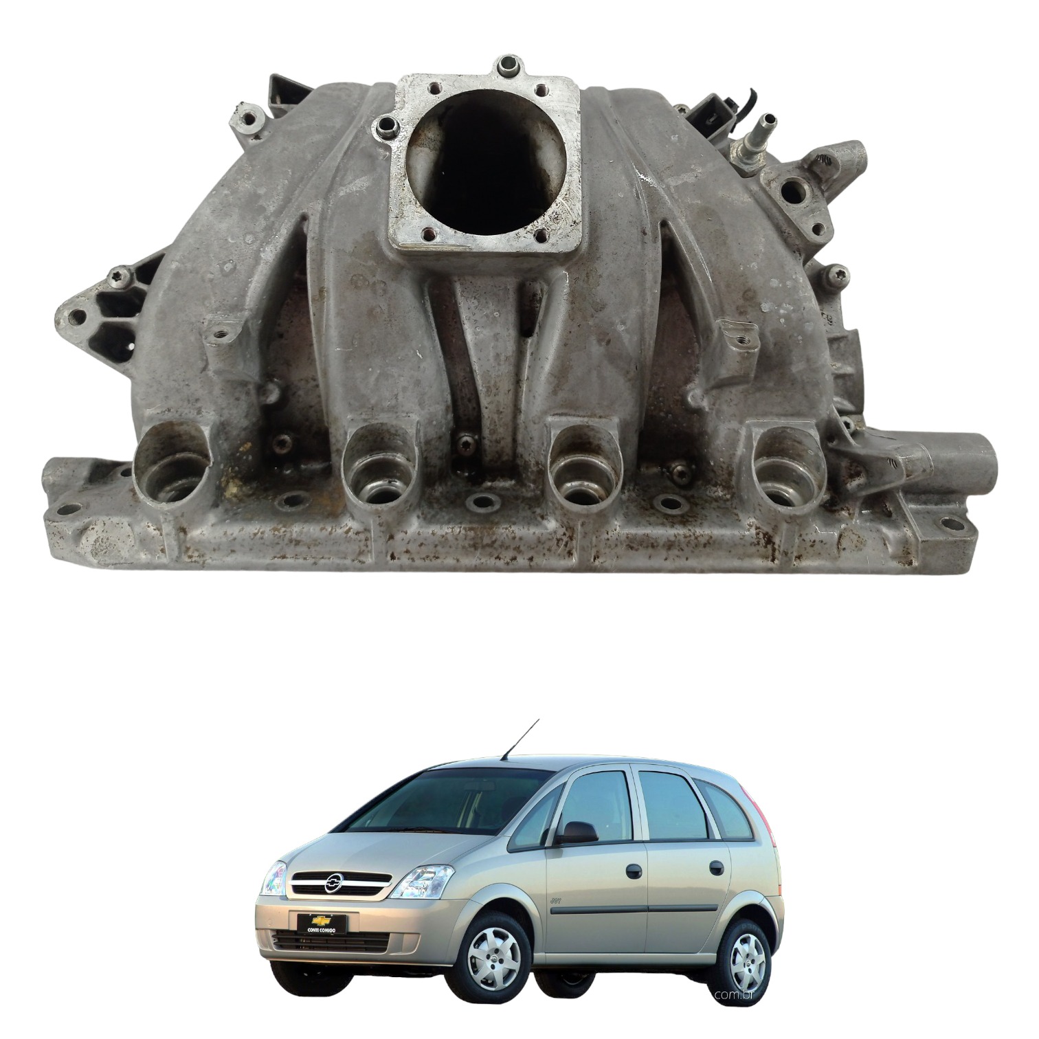 Coletor De Admissão Gm Meriva 1.8 Ano  2003 a 2012