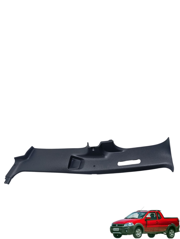 Moldura Coluna Porta Esquerda Fiat Strada 2014 A 2020