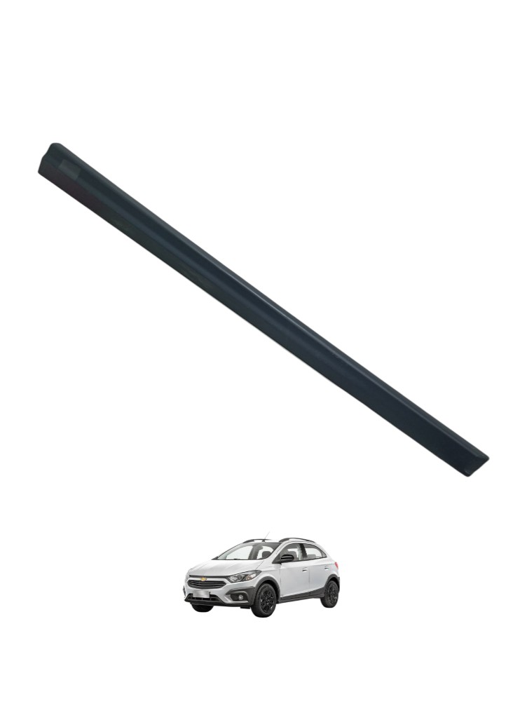 Moldura Porta Direita Gm Onix Activ 2017 A 2019 Cinza-escuro