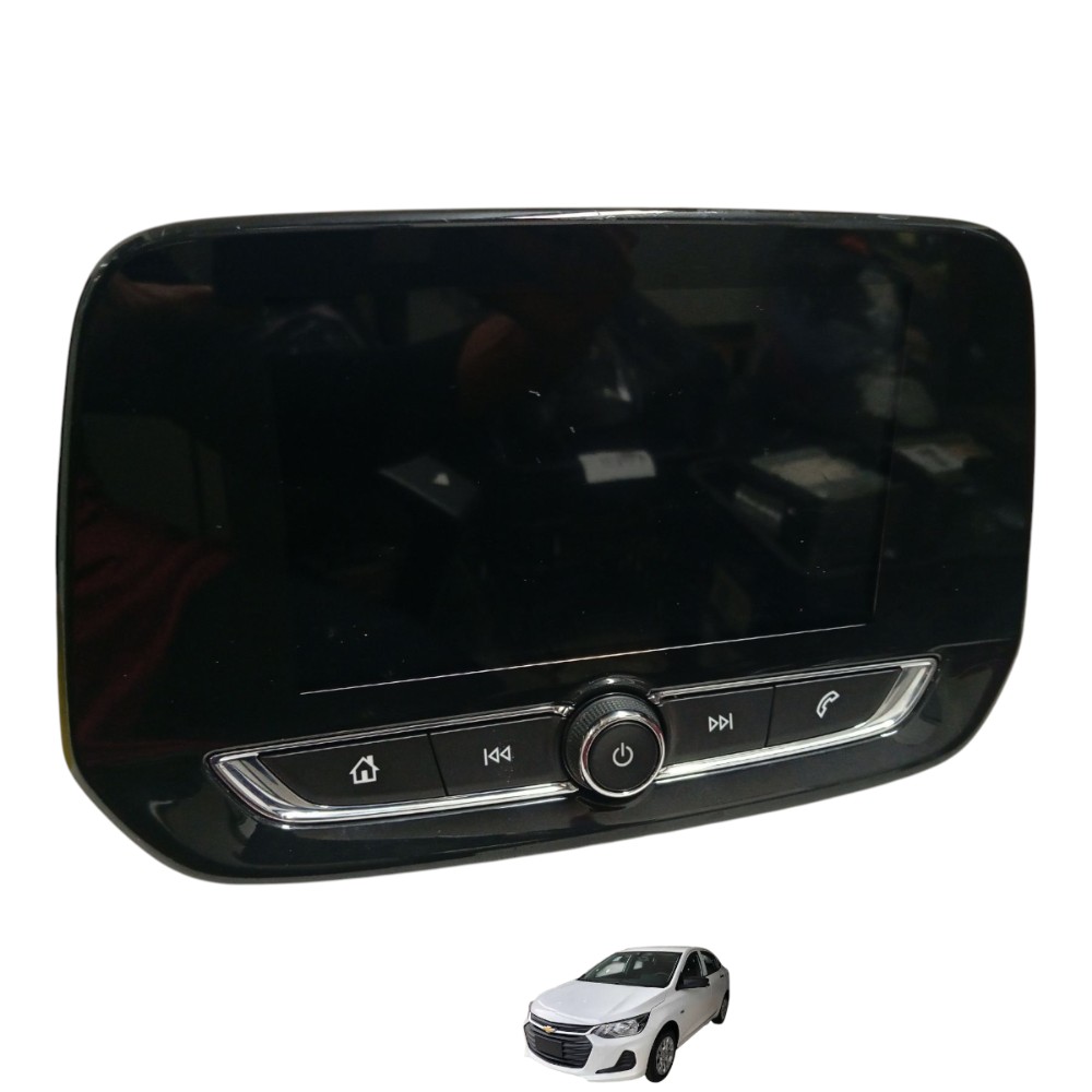 Tela Central Multimídia P/desbloq Gm Onix Plus 2020 A 2024 Preto