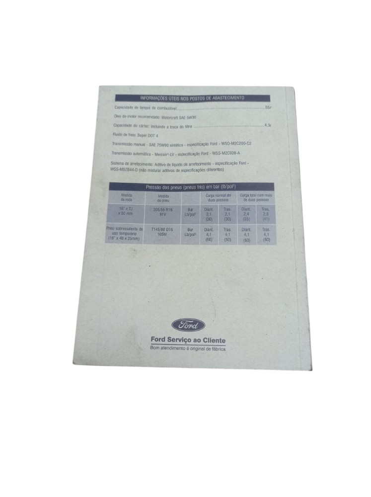 Manual Proprietário Ford Focus 2009 A 2013 5