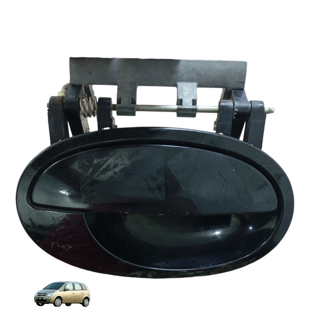 Maçaneta Externa Traseira Direita Gm Meriva 2006 Preto Traseira