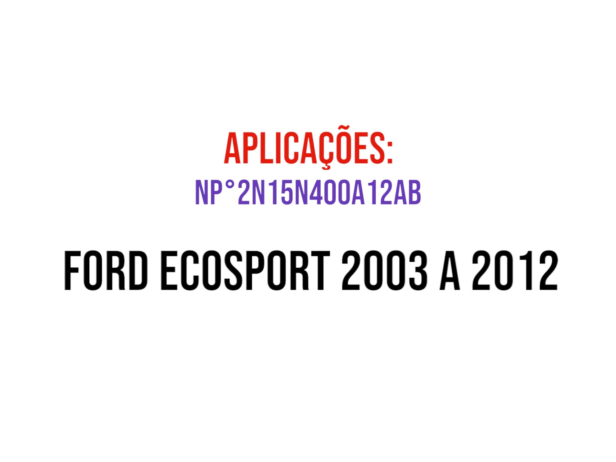AMORTECEDOR TAMPA TRASEIRA FORD ECOSPORT 2003 A 2012 2