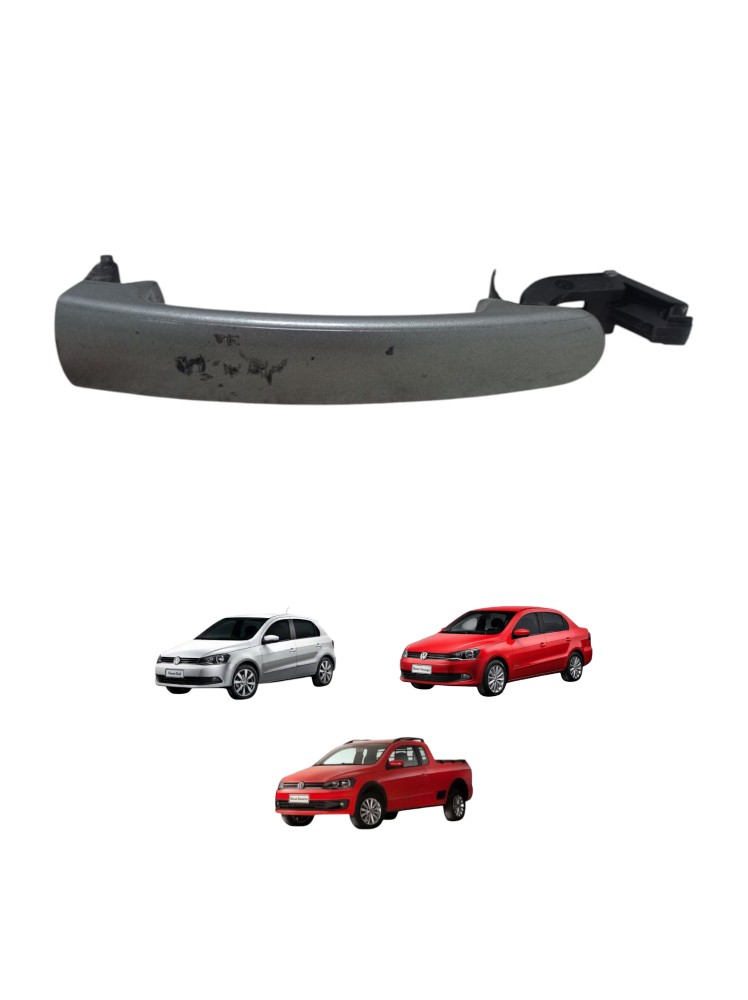 Maçaneta Externa D.d. Vw Gol Saveiro Voyage G5 G6 Cinza-escuro Dianteira