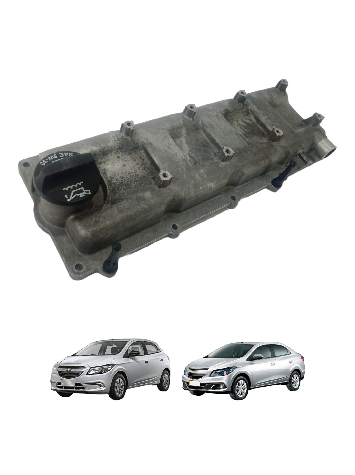 Tampa Válvula Gm Onix Prisma 1.0 1.4 Ano 2013 A 2019 Cinza 4