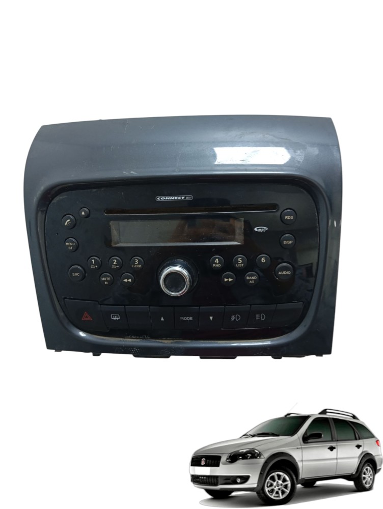 Rádio Cd Player Bluetooth Para Desbloqueio Fiat Weekend 2017 3