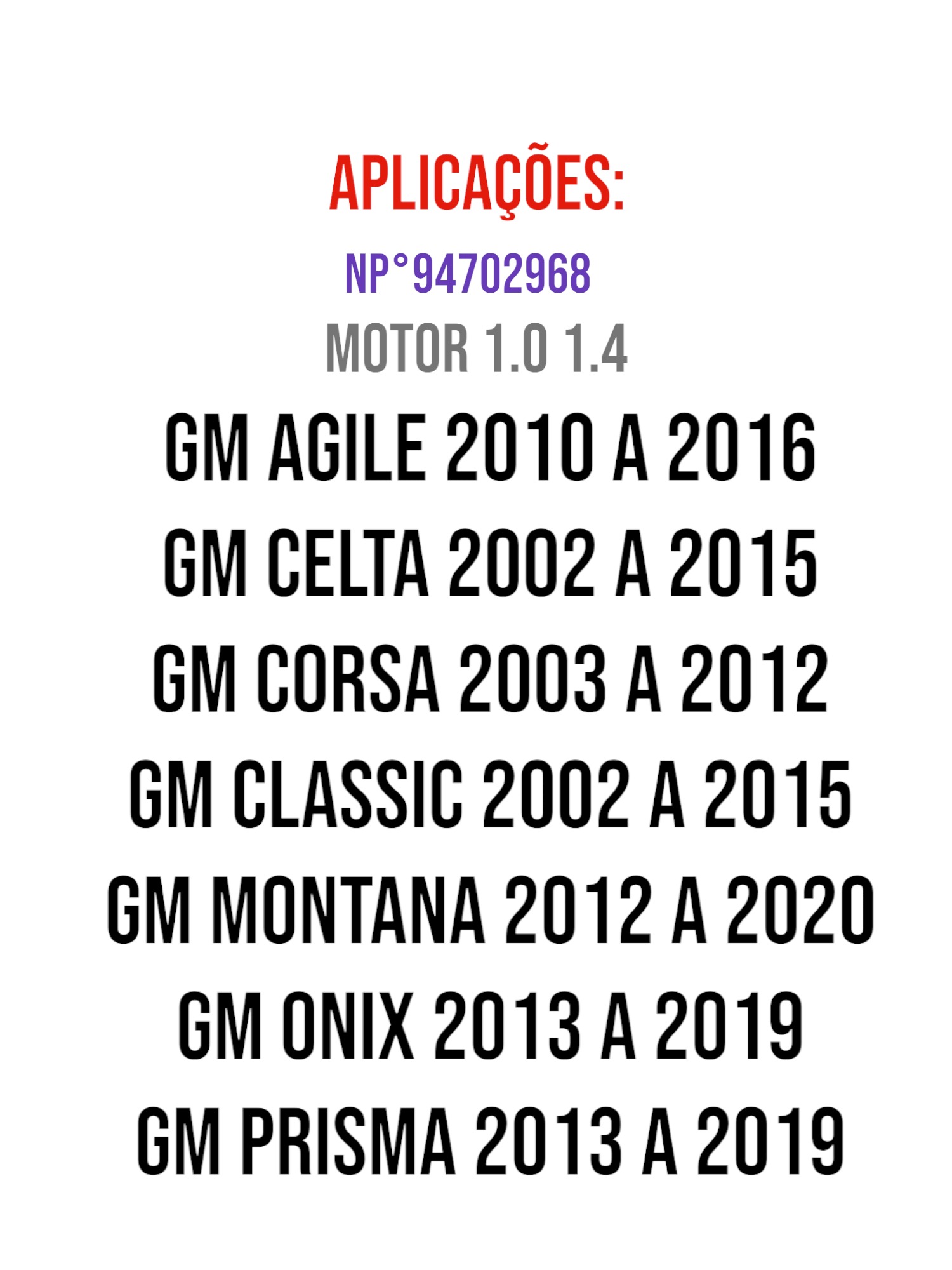 TENSOR CORREIA ALTERNADOR PRISMA ONIX MONTANA CORSA 5