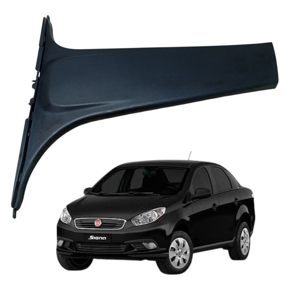 Acabamento Coluna Central Inferior Fiat Siena 2013 A 2015 3