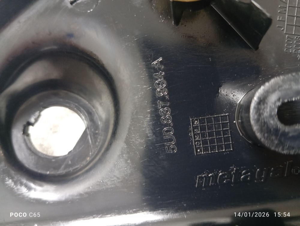 Moldura Interna Retrovisor L Direito Volkswagen Voyage 2009 8