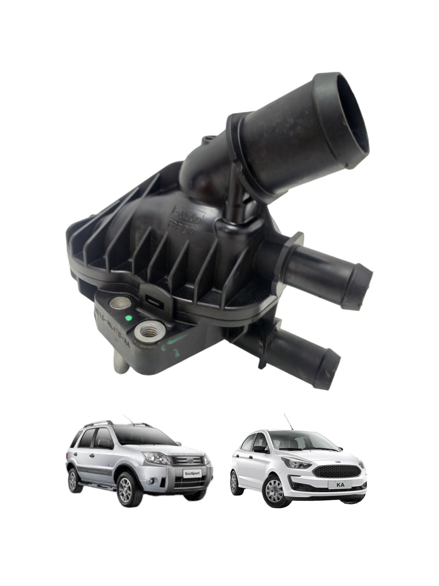 Carcaça Válvula Termostática Ford Ecosport Ka 1.5 2017 2021 6