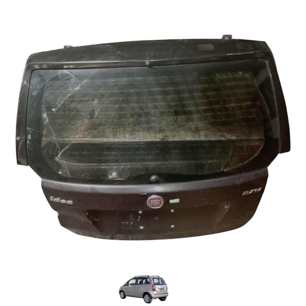 Tampa Traseira Fiat Idea Elx 2010 Preto