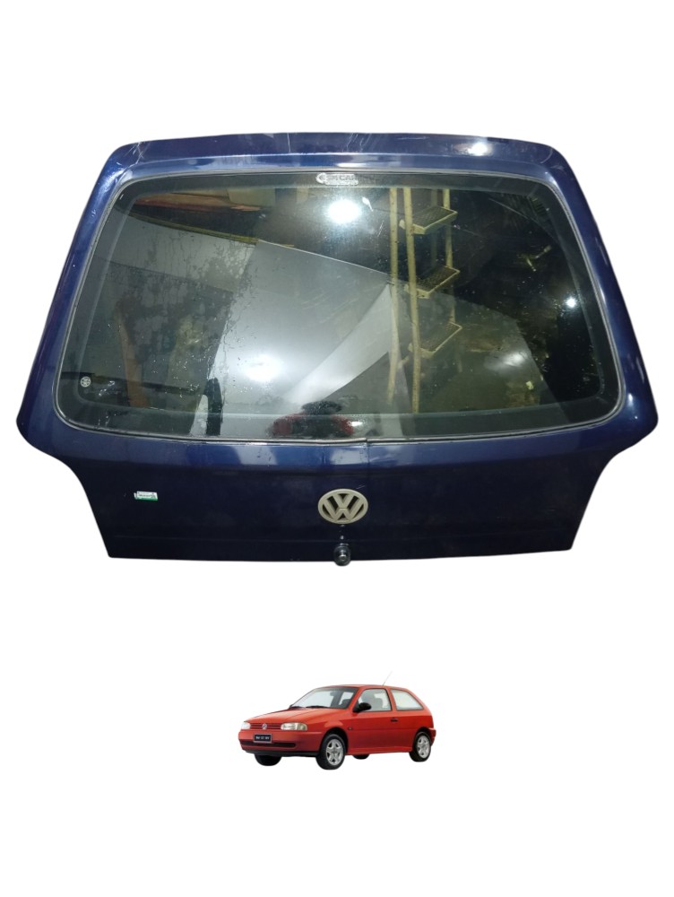 Tampa Traseira Vw Gol Bola G2 Azul