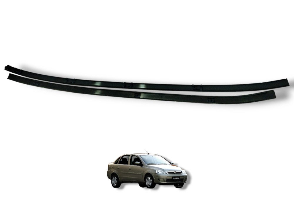 Par De Friso Painel Teto Gm Corsa Premium Sedan 2003 A 2012