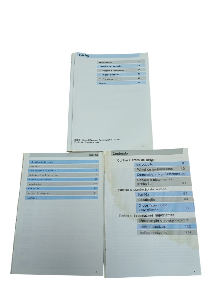 Manual Do Proprietário Ford Fiesta 2002