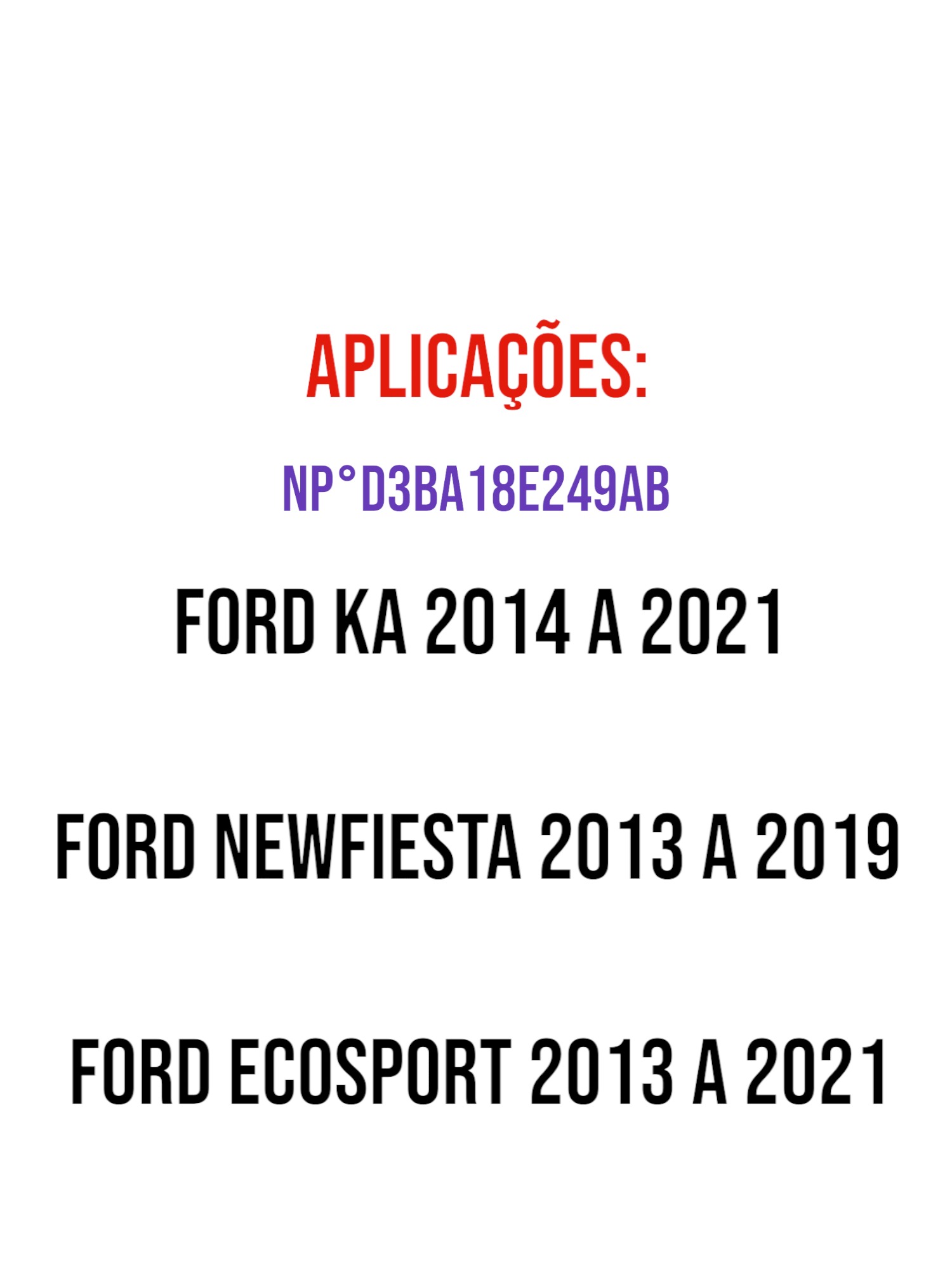 MÓDULO RELE VENTOINHA FORD KA NEWFIESA ECOSPORT 2013 A 2019 6