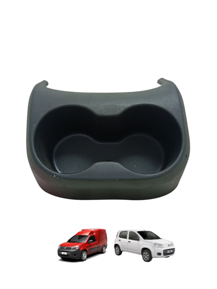 Porta Copos Console Central Fiorino Uno Vivace 2011 A 2021 Cinza-escuro