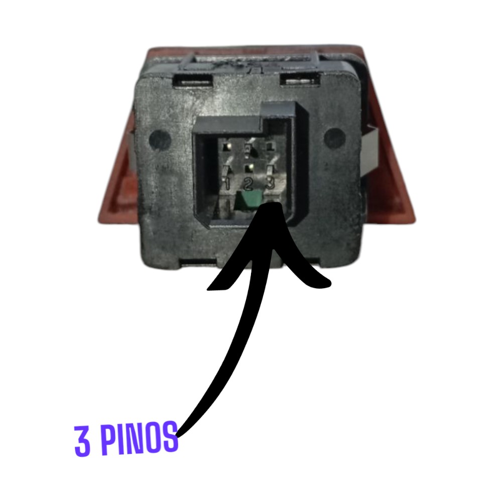 Pisca Alerta Botão Interruptor Gm Prisma 2013 A 2018 Preto Padrao