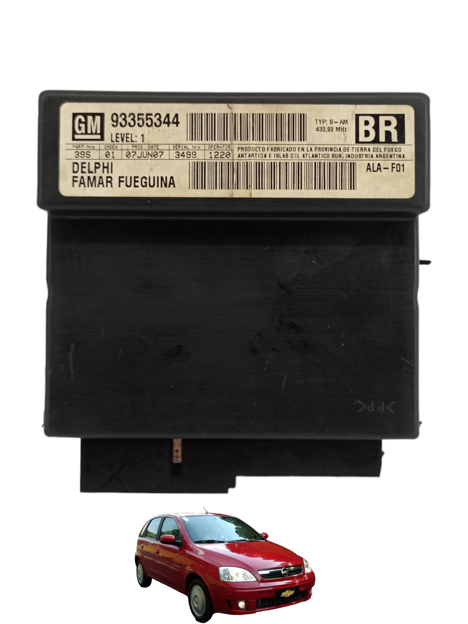 Modulo Conforto Alarme GM Corsa Montana 2003 A 2012 3