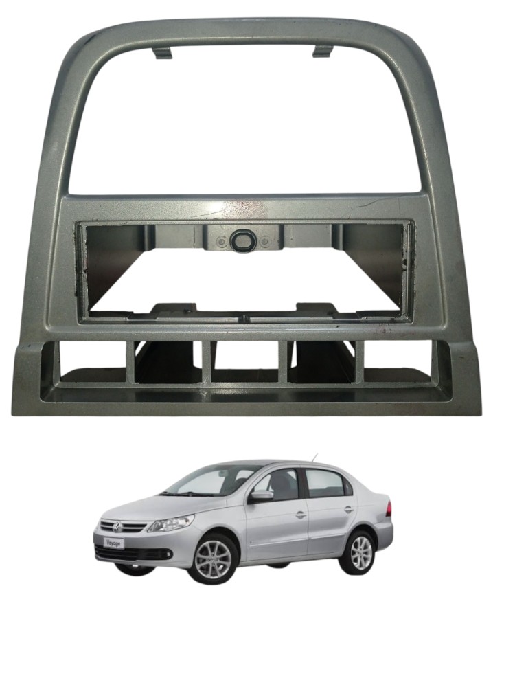 Moldura Acabamento Central Painel Rádio Vw Gol 2013 A 2014