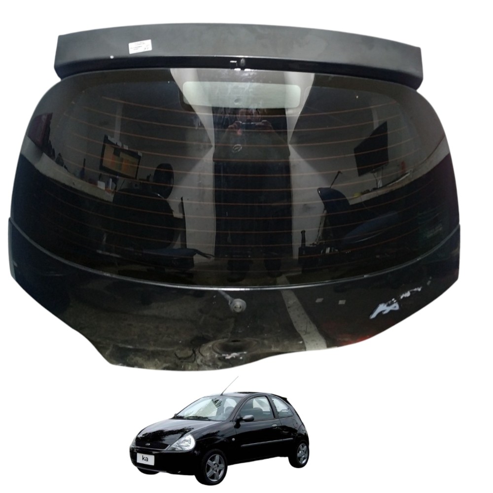 Tampa Traseira Hatch Ford Ka 1998 Á 2004 Preto
