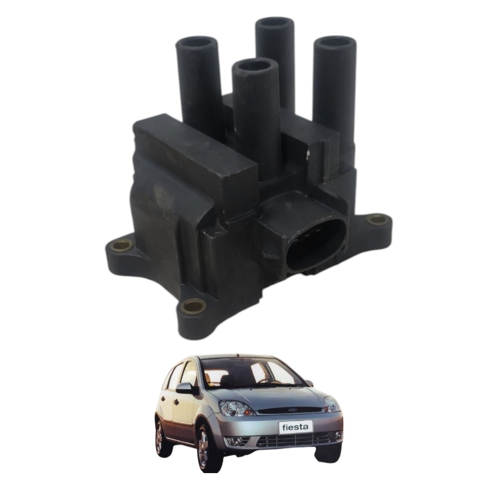Bobina De Ignição Ford New Fiesta 2004 1.6 16v