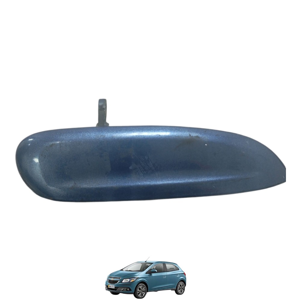 Maçaneta Externa T Esquerda Gm Onix 2015 Azul Traseira