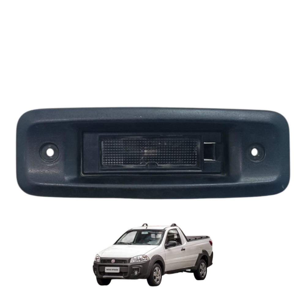 Moldura Lanterna Placa Fiat Strada 2014 A 2020 2