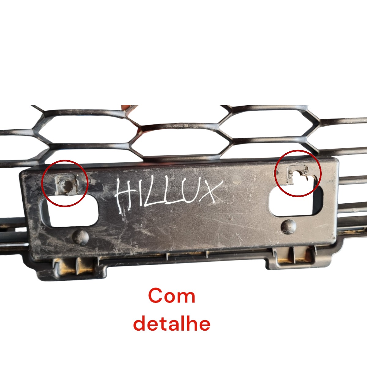 Grade Inferior Parachoque Hilux 2018 Preto 5