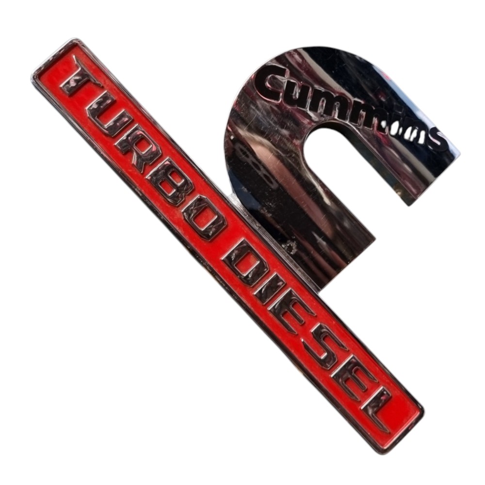 Emblema Lateral Turbo Diesel Dodge Ram Cromado 2